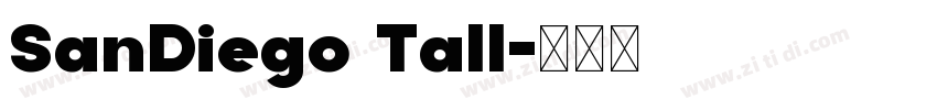 SanDiego Tall字体转换
